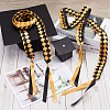 Two Tone Graduation Ribbon Leis FIND-WH0423-78D-4