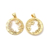 Brass Micro Pave Cubic Zirconia Pendants ZIRC-L103-041G-1