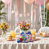 50Pcs Heart Printed Organza Bags OP-TADJ0001-01J-7