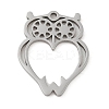 Non-Tarnish 5Pcs 201 Stainless Steel Pendants STAS-B064-06P-1