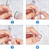 Ion Plating(IP) Adjustable 304 Stainless Steel Finger Rings Components STAS-P291-01D-G-5