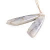Natural Xiuyan Jade Pendants G-G827-04S-2