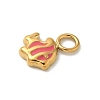 Ion Plating(IP) 304 Stainless Steel Enamel Charms STAS-G351-05G-03-2