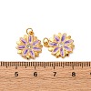 304 Stainless Steel Enamel Pendants STAS-U061-40G-01-3