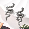 304 Stainless Steel Snake Clip-on Earrings EJEW-B116-03P-2