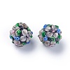 Handmade Bumpy Lampwork Beads LAMP-E021-07N-1