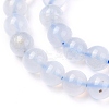 Round Natural Blue Lace Agate Bead Strands G-F289-27-6mm-4