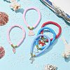 Polymer Clay Heishi Surfer Stretch Bracelet BJEW-JB09702-2