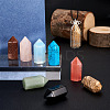 8Pcs 8 Style Gemstone Pointed Beads G-FW0001-27-6