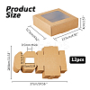 Kraft Paper Candy Storage Box CON-WH0084-90B-2