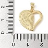 Brass Pave Shell Pendants KK-I712-01G-3