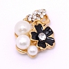 Alloy Cabochons Accessories with Enamel FIND-TAC0001-19B-1