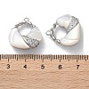 Brass Micro Pave Cubic Zirconia Pendants KK-C079-03P-3
