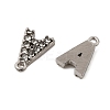Letter 304 Stainless Steel Rhinestone Charms STAS-H240-24A-P-2