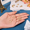 8Pcs 8 Styles Brass Micro Pave Cubic Zirconia Pendants KK-TA0002-53-7