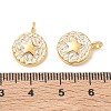 304 Stainless Steel Enamel Pendants STAS-Q119-11G-01-3