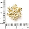 Snowflake Rotatable Brooches for Women JEWB-B023-01G-4