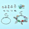 DIY Garden Theme Alloy & Brass European Style Bracelet Making Kits DIY-FS0007-26-9