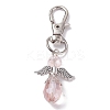 Faceted Teardrop Glass Pendants HJEW-AL0034-3