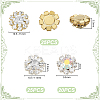 70pcs 3 Styles Cubic Zirconia with Alloy Cabochons DIY-GA0007-27-2