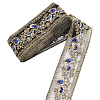 Flower Pattern Ethnic Style Embroidery Floral Polyester Ribbons OCOR-WH0070-322A-01-1