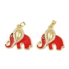 Brass Micro Pave Cubic Zirconia Pendants KK-F908-08G-02-1