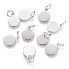 Non-Tarnish 304 Stainless Steel Charms STAS-I124-02B-P-1