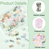 80Pcs 8 Colors Baking Varnish Glass Beads Strand GLAA-YW0004-02-3