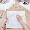 6Pcs 2 Colors 11CT Cross Stitch Fabric Sheets AJEW-AR0004-82-3