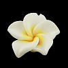 Handmade Polymer Clay 3D Flower Plumeria Beads LS-X-CLAY-Q192-30mm-14-1