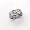 Retro Rotatable 304 Stainless Steel Finger Rings FS-WG84C22-49-1
