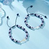 2Pcs 201 Stainless Steel Link Bracelets BJEW-JB12937-1