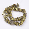 Electroplated Natural Quartz Crystal Bead Strands X-G-F336-06F-2