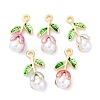 Alloy Enamel Pendants FIND-M060-22G-1