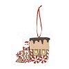 Christmas Car Handmade Polymer Clay Pendant Decorations HJEW-P017-03C-1