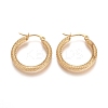 201 Stainless Steel Geometric Hoop Earrings STAS-D171-12B-G-1