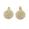 Brass Micro Pave Cubic Zirconia Pendants KK-I358-063G-J-1