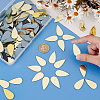 150Pcs Teardrop Glass Cabochons DIY-OC0001-39B-3