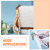 5Pcs 5 Colors Handmade Macrame Cotton Wristlet Bracelet Keychain Pendant Decoration HJEW-GL0001-15-6