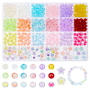 Star & Pumpkin & Round Glass & Acrylic Beads DIY Jewelry Making Finding Kit DIY-DC0002-78-1