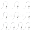 10Pcs Transparent Resin Earring Hooks FIND-YW0006-98S-1