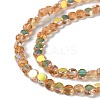 Transparent Electroplate Glass Beads Strands GLAA-Q099-A01-13-3
