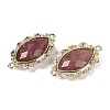 Natural Strawberry Quartz Faceted Horse Eye Links G-B126-02G-09-2
