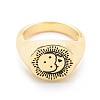 Brass Signet Ring for Women LS-RJEW-E058-01G-06-2