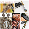 Outdoor EDC Tool Brass Parachute Rope European Beads KK-WH0081-44B-AS-6