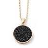 Alloy Rhinestone Pendant Necklaces NJEW-H306-A01-G-2
