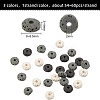 3 Strands 3 Colors Natural Lava Rock Beads Strands G-OC0002-83-2