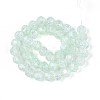 Transparent Crackle Glass Beads Strands GLAA-N053-10mm-06-2