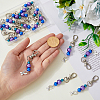 SUPERFINDINGS 20Pcs ABS Plastic Imitation Pearl Beads Keychain HJEW-FH0001-25-3