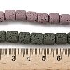 Handmade Porcelain Imitation Lava Rock Beads Strands PORC-P032-08M-4